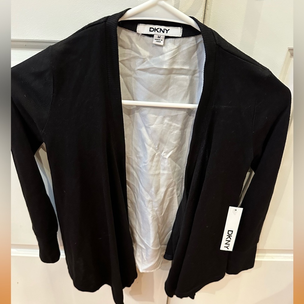 NWT Kids DKNY black cardigan size M 8/10